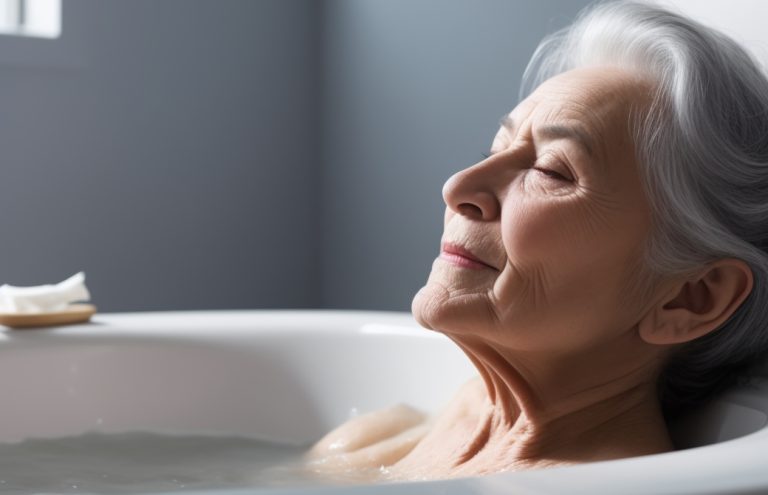 elderly_woman_relaxes_inside_her_warm